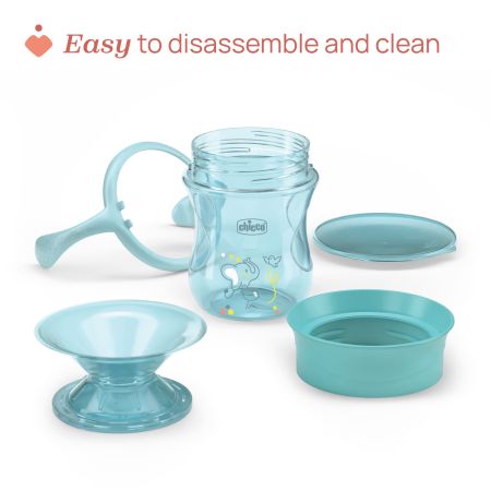 Canuta 360 perfect cup, Turcoaz, 12 luni+, 200 ml, Chicco 723765