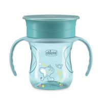 Canuta 360 perfect cup, Turcoaz, 12 luni+, 200 ml, Chicco