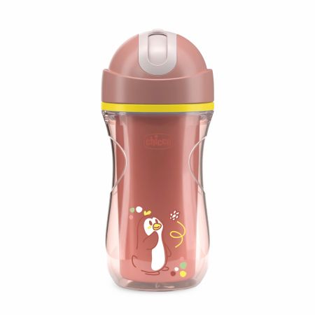 Canuta sport termorezistenta cu pai, 14 luni+, Roz, 266 ml, Chicco