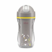 Canuta sport termorezistenta cu pai, Gri, 14 luni+, 266 ml, Chicco