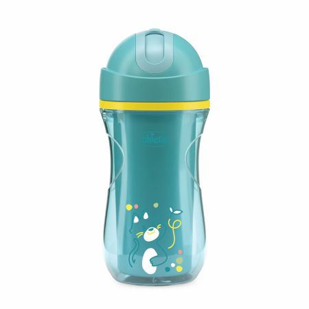 Canuta sport termorezistenta cu pai, 14 luni+, Turcoaz, 266 ml, Chicco