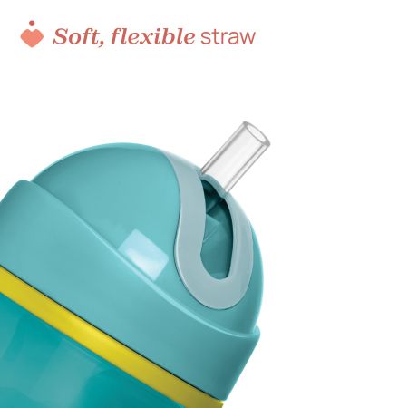 Canuta sport termorezistenta cu pai, Turcoaz, 14 luni+, 266 ml, Chicco 723791