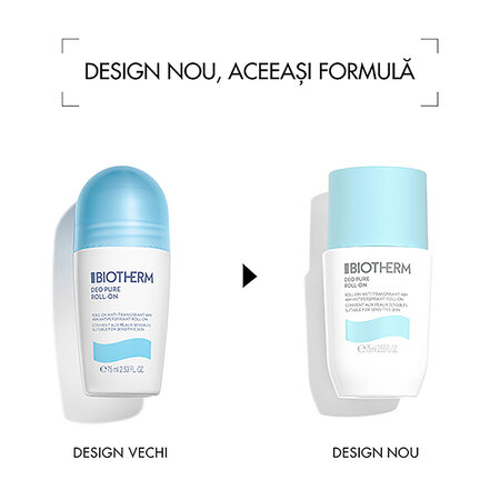 Deodorant roll on Deo Pure, 75 ml, Biotherm 723823