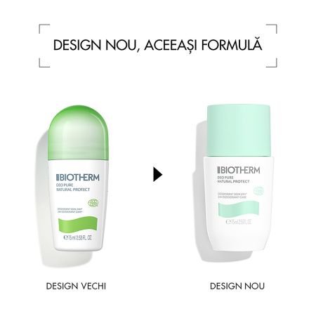 Deodorant roll on organic Deo Pure Organic, 75 ml, Biotherm 723834