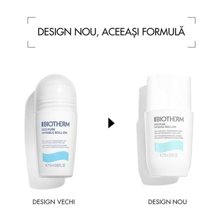 Deodorant roll on 48h Deo Pure Invisible, 75 ml, Biotherm 723846