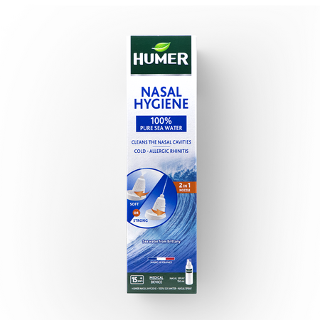 Spray nazal cu apa de mare pentru adulti, +15 ani, 150 ml, Humer 707530