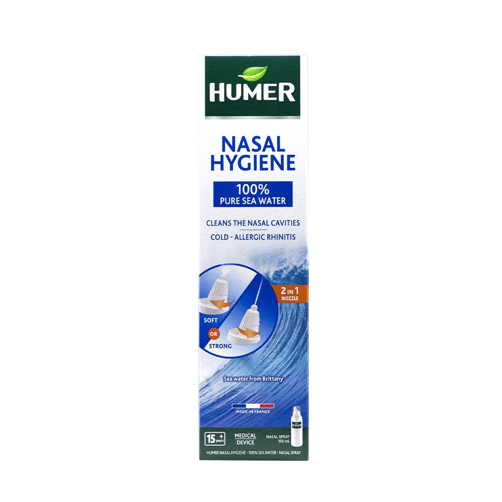 Spray nazal cu apa de mare pentru adulti, +15 ani, 150 ml, Humer