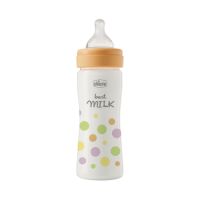 Biberon cu tetina din silicon si flux mediu Perfect Easy, Fetite, 250 ml, Chicco