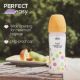 Biberon cu tetina din silicon si flux mediu Perfect Easy, Fetite, 250 ml, Chicco 723939