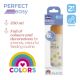 Biberon cu tetina din silicon si flux mediu Perfect Easy, Fetite, 250 ml, Chicco 723938