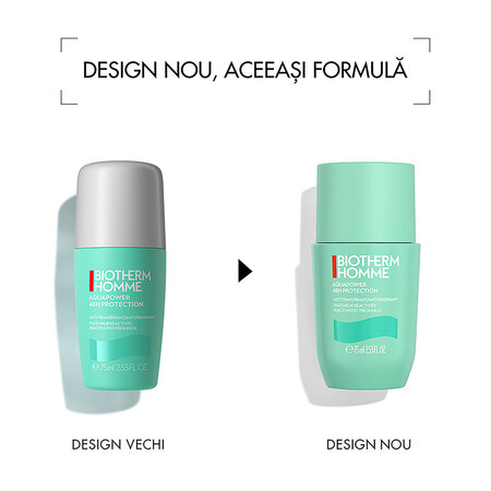 Deodorant Roll On 48h Homme Aquapower 48H, 75 ml, Biotherm 724022