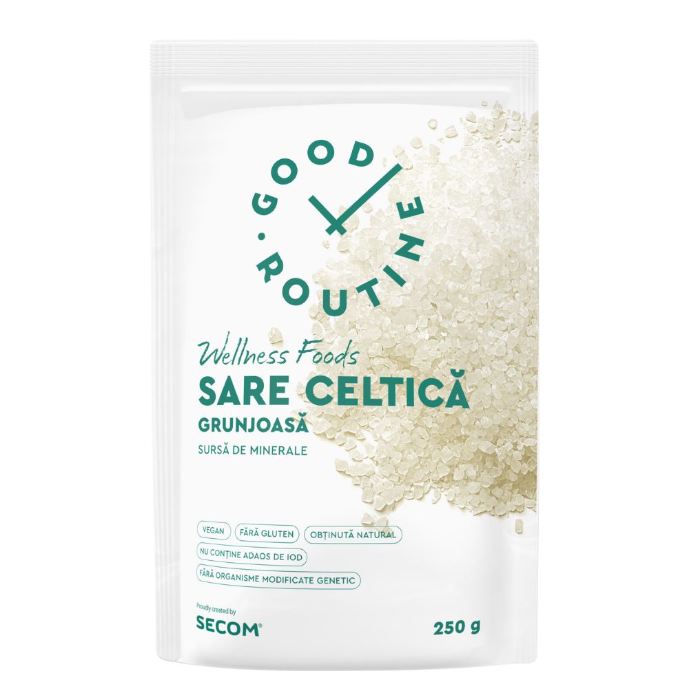 Sare celtica grunjoasa Good Routine, 250 g, Secom