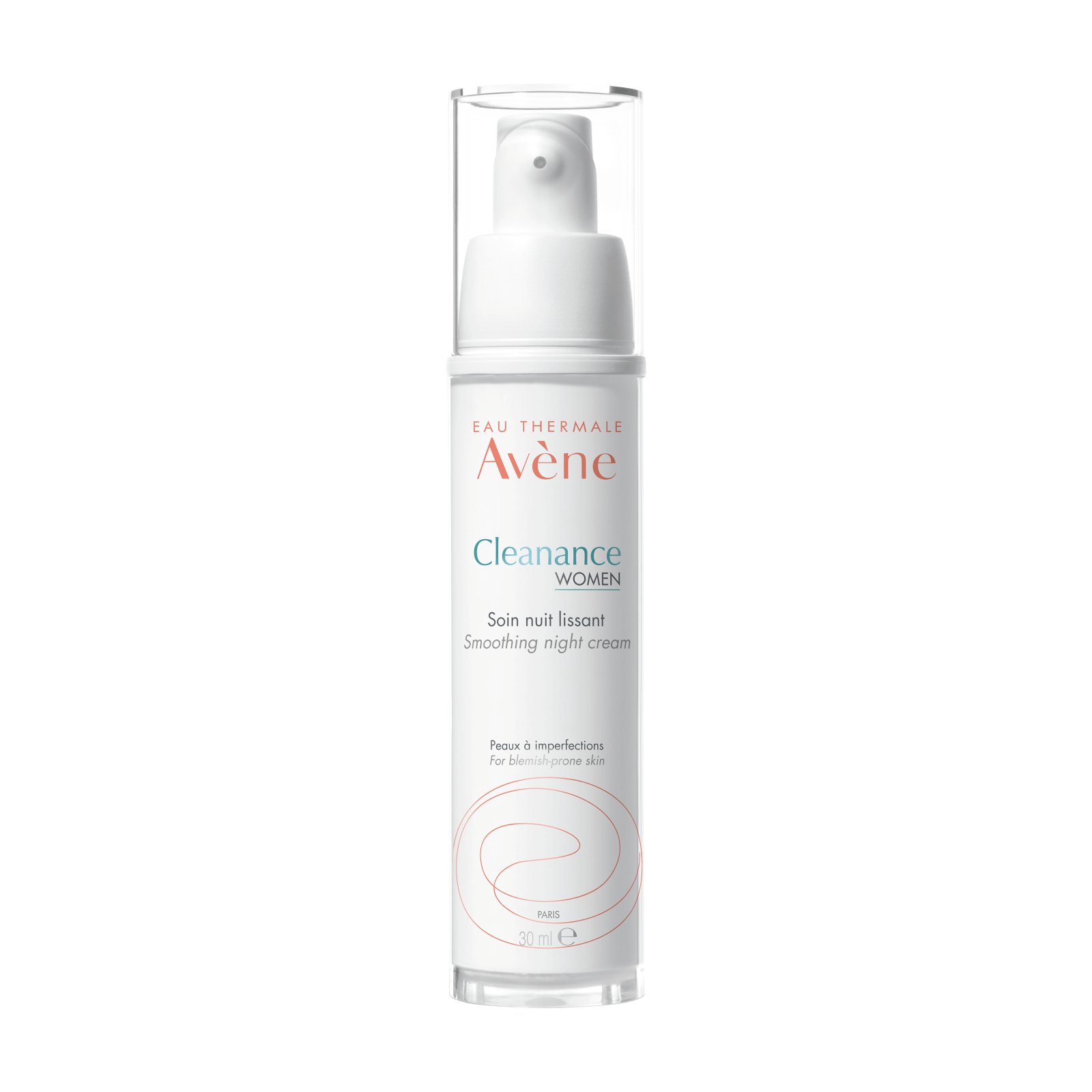 Crema de noapte cu efect de netezire Cleanance Women, 30 ml, Avene