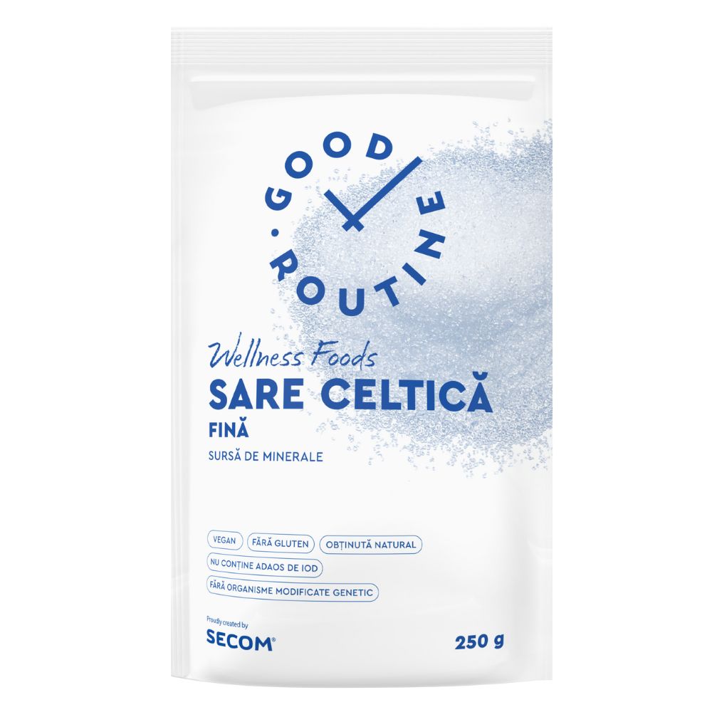 Sare celtica fina Good Routine, 250 g, Secom