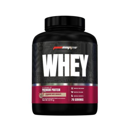 Proteina din zer Whey, Strawberry White Chocolate, 2270 g, Prosupps