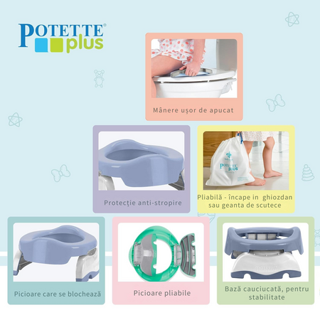 Olita pliabila, Albastru, Misty, Potette Plus 724259
