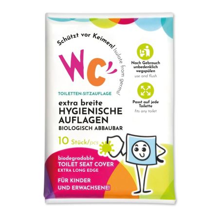 Protectie de unica folosinta pentru wc, 10 bucati, WuCetki