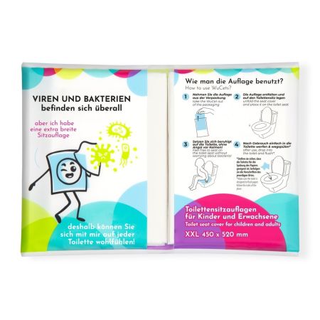 Protectie de unica folosinta pentru wc, 10 bucati, WuCetki 724278
