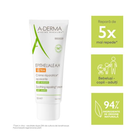 Crema reparatoare calmanta anti-semne Epitheliale AH Ultra, 100 ml, A-Derma 606014