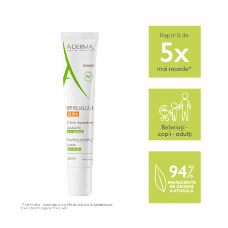 Crema reparatoare calmanta anti-semne Epitheliale AH Ultra, 40 ml, A-Derma 605981