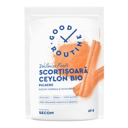 Pulbere de Scortisoara Ceylon Bio Good Routine, 60 g, Secom