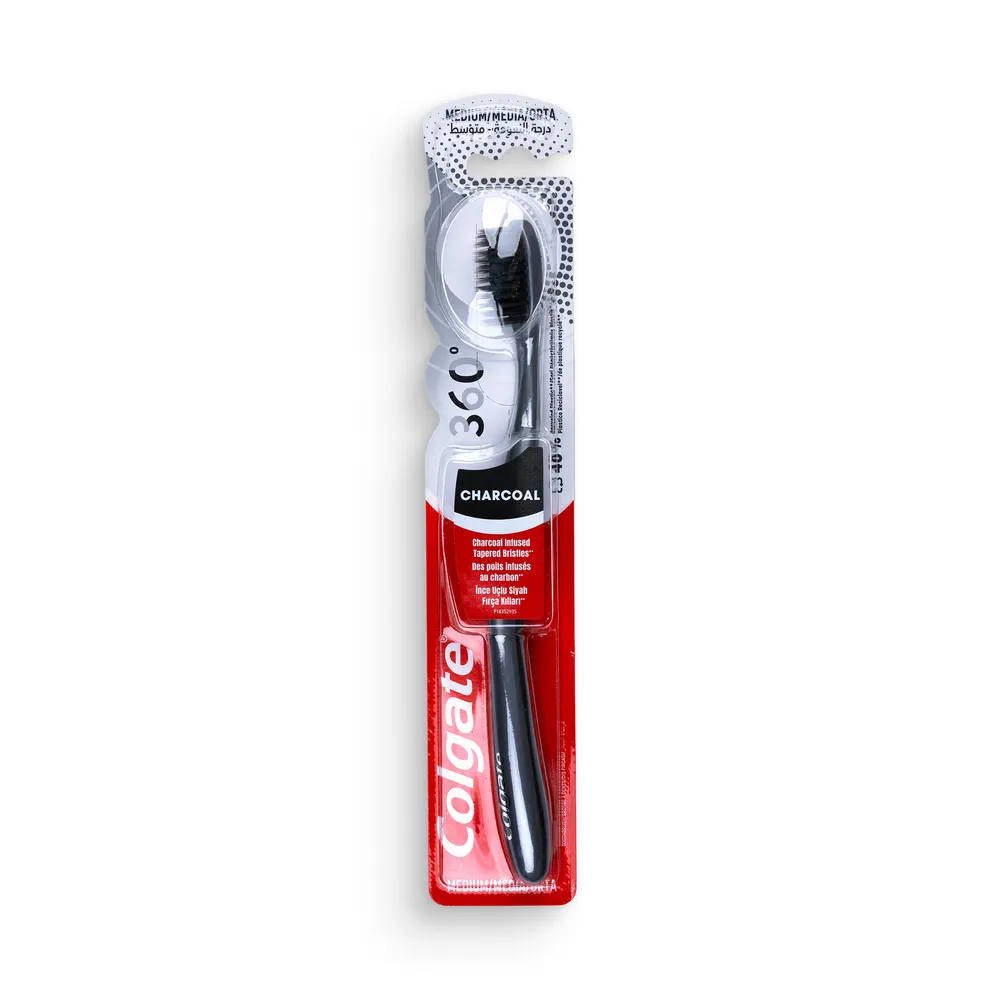 Periuta de dinti 360 Charcoal, 1 bucata, Colgate