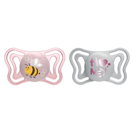 Suzeta PhysioForma Light, Roz, 2-6 luni, 2 bucati, Chicco 724319