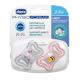 Suzeta PhysioForma Light, Roz, 2-6 luni, 2 bucati, Chicco 724318