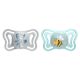Suzeta PhysioForma Light, Bleu, 2-6 luni, 2 bucati, Chicco 724322