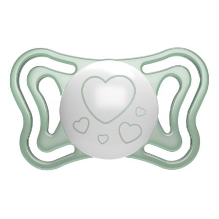 Suzeta PhysioForma Glow, Unisex, 2-6 luni, 2 bucati, Chicco 724326