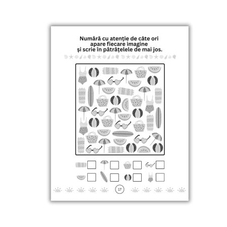 Carte de activitati pentru copii Anotimpurile, Vara, 5 ani+, Amona 724341