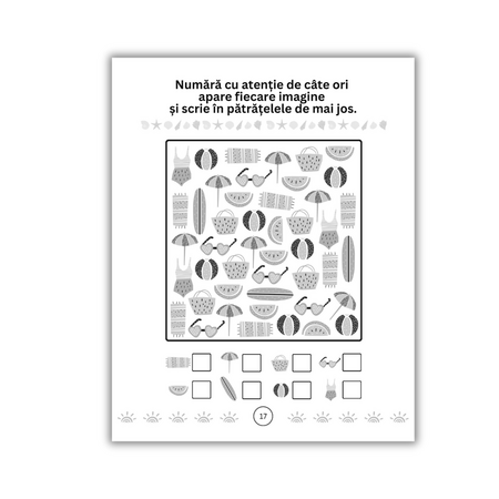 Carte de activitati pentru copii Anotimpurile, Vara, 5 ani+, Amona 724341