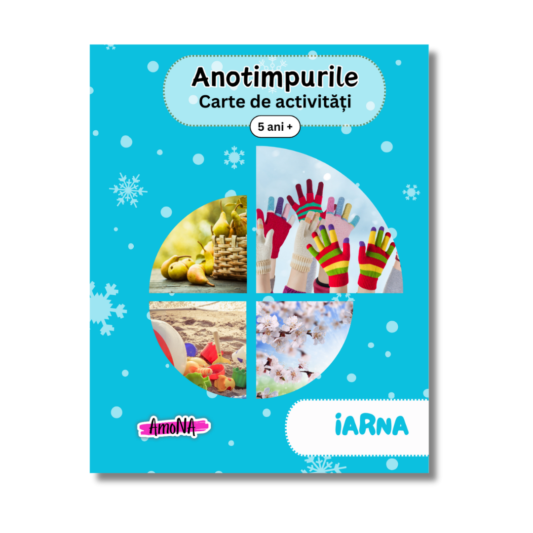 Carte de activitati pentru copii Anotimpurile, Iarna, 5 ani+, Amona