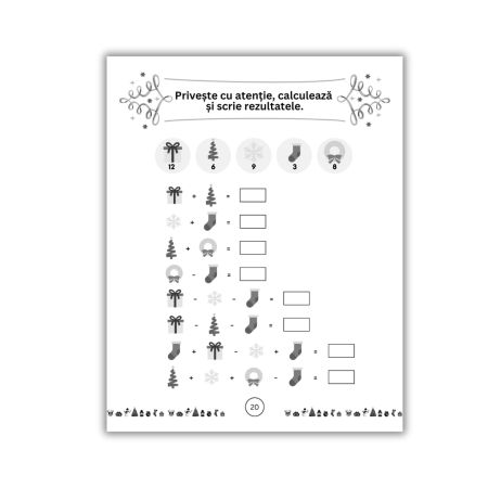 Carte de activitati pentru copii Anotimpurile, Iarna, 5 ani+, Amona 724357