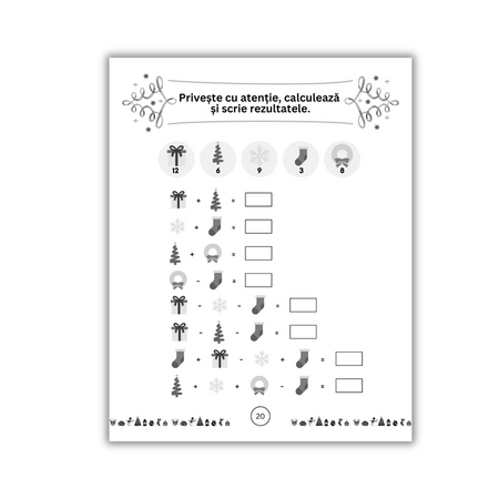 Carte de activitati pentru copii Anotimpurile, Iarna, 5 ani+, Amona 724357