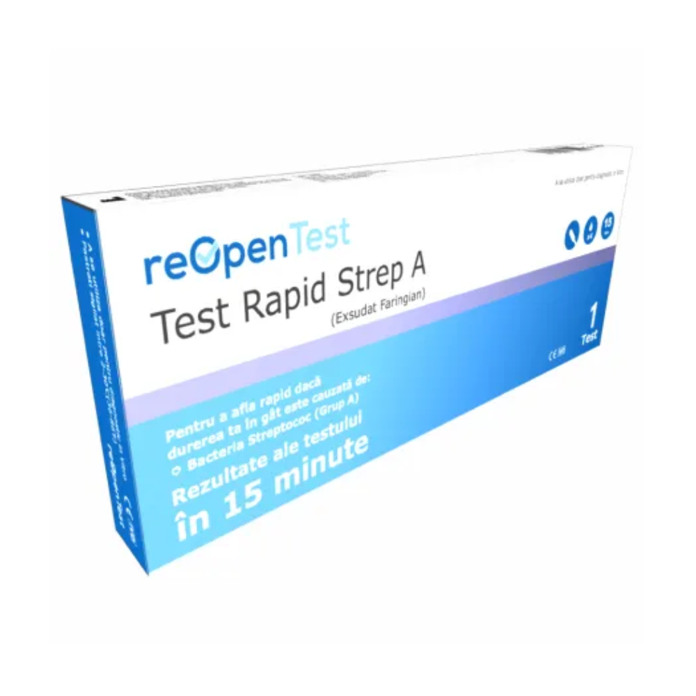 Test Rapid Strep A Reopen, 1 bucata, Montana Med