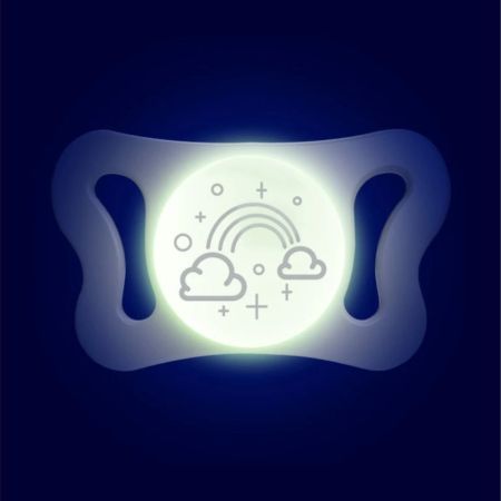 Suzeta PhysioForma Light Glow, Unisex, 16-36  luni, 2 bucati, Chicco 724391