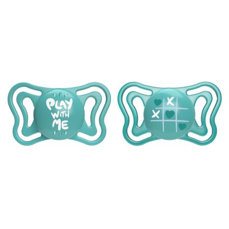 Suzeta PhysioForma Light Glow, Bleu, 16-36  luni, 2 bucati, Chicco 724395