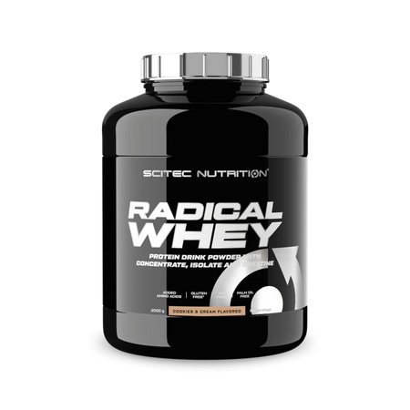 Radical Whey, Cookies and Cream, 2000 g, Scitec Nutrition