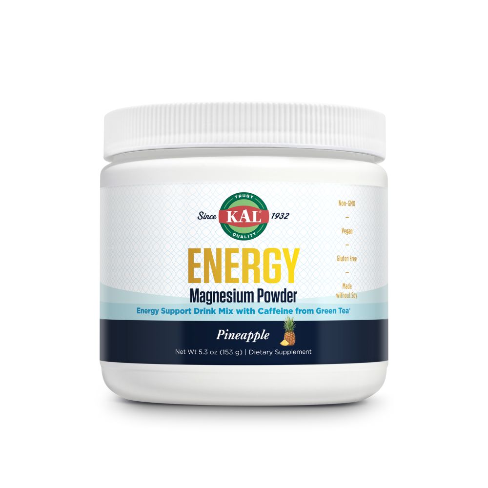 Energy Magnesium Powder, Pineapple, 252 g, Kal