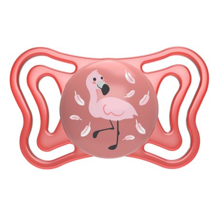 Suzeta PhysioForma Light Glow, Roz, 6-16 luni, 2 bucati, Chicco 724444