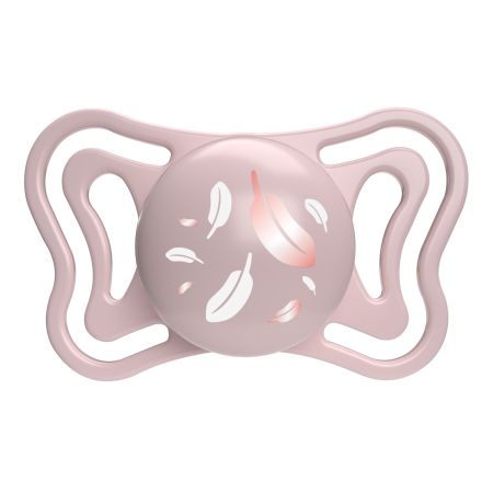 Suzeta PhysioForma Light Glow, Roz, 6-16 luni, 2 bucati, Chicco 724443
