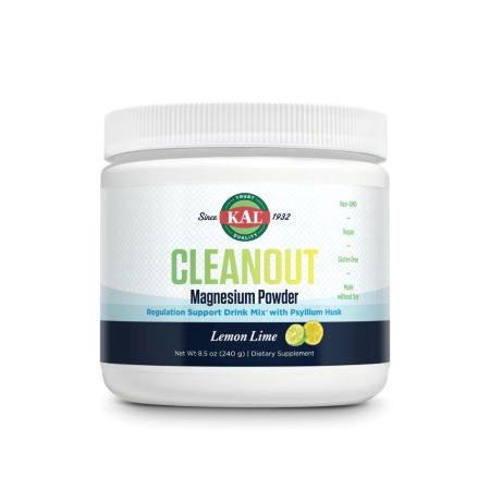 Cleanout Magnesium Powder, Lemon Lime, 240 g, Kal