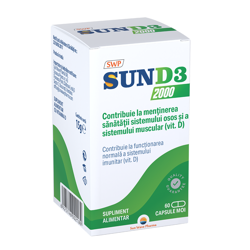 Sun-D3, 60 capsule  moi, Sun Wave Pharma