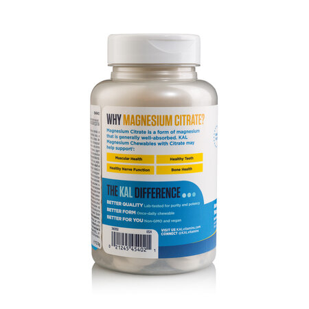Magnesium Chewable, 60 mg, 90 tablete, Kal 776737