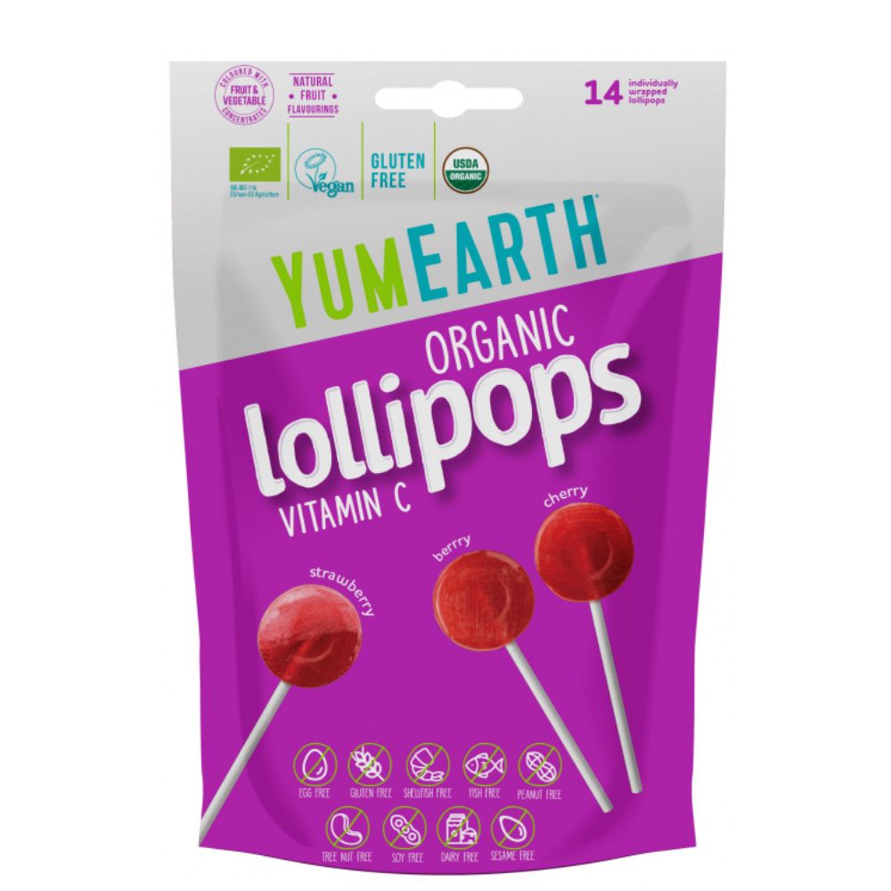 Acadele cu vitamina C Bio, 14 bucati, YumEarth