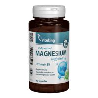 Bisglicinat de magneziu cu vitamina B6, 60 capsule, Vitaking