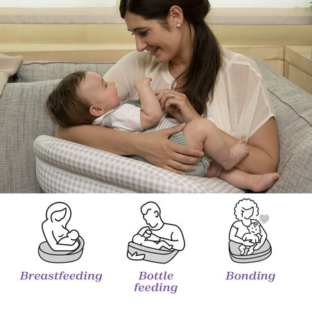 Perna pentru alaptare Boppy Deluxe Clouds, 0 luni+, Chicco 724542