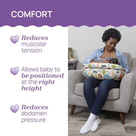 Perna pentru alaptare Boppy Deluxe Clouds, 0 luni+, Chicco 724539