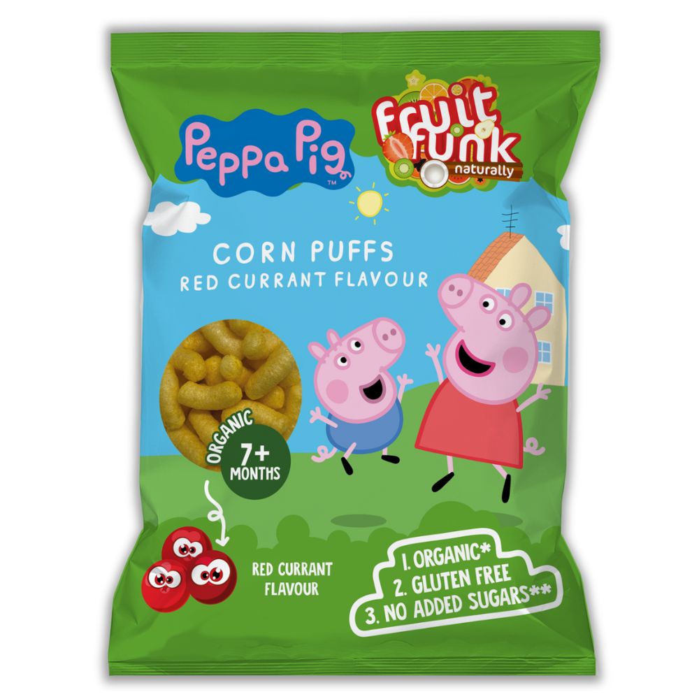 Pufuleti cu coacaze, Peppa Pig, 7 luni+, 50 g, Fruitfunk